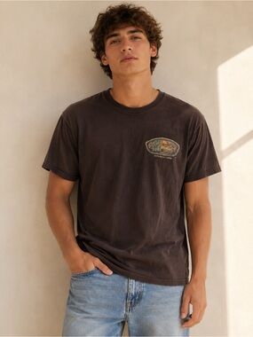 Ron Jon Surf Shop Cocoa Beach Florida Graphic Tee Brown Size L